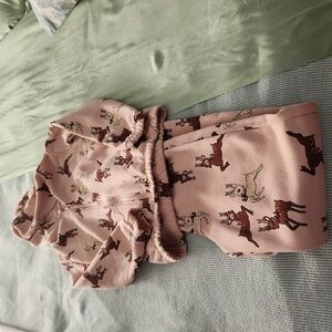 Reindeer pink sweat set